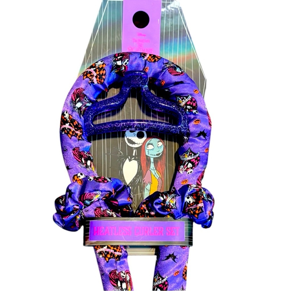 NWT HEATLESS CURLER SET DISNEY NIGHTMARE BEFORE CHRISTMAS JACK AND SALLY